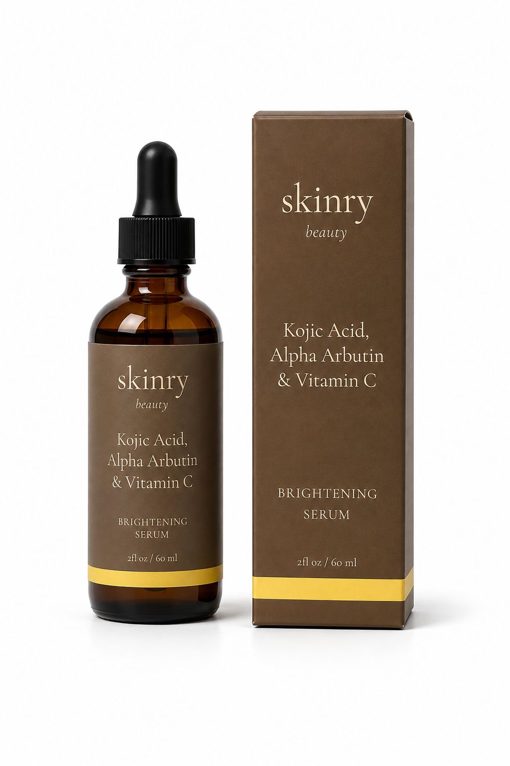 Kojic Acid, Alpha Arbutin & Vitamin C – Brightening Serum
